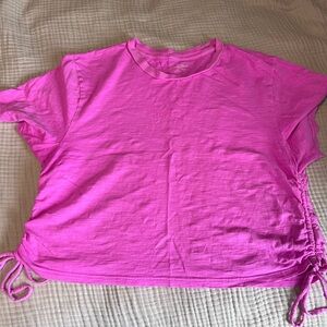 Universal Thread Bright Pink Ruched Crop Top